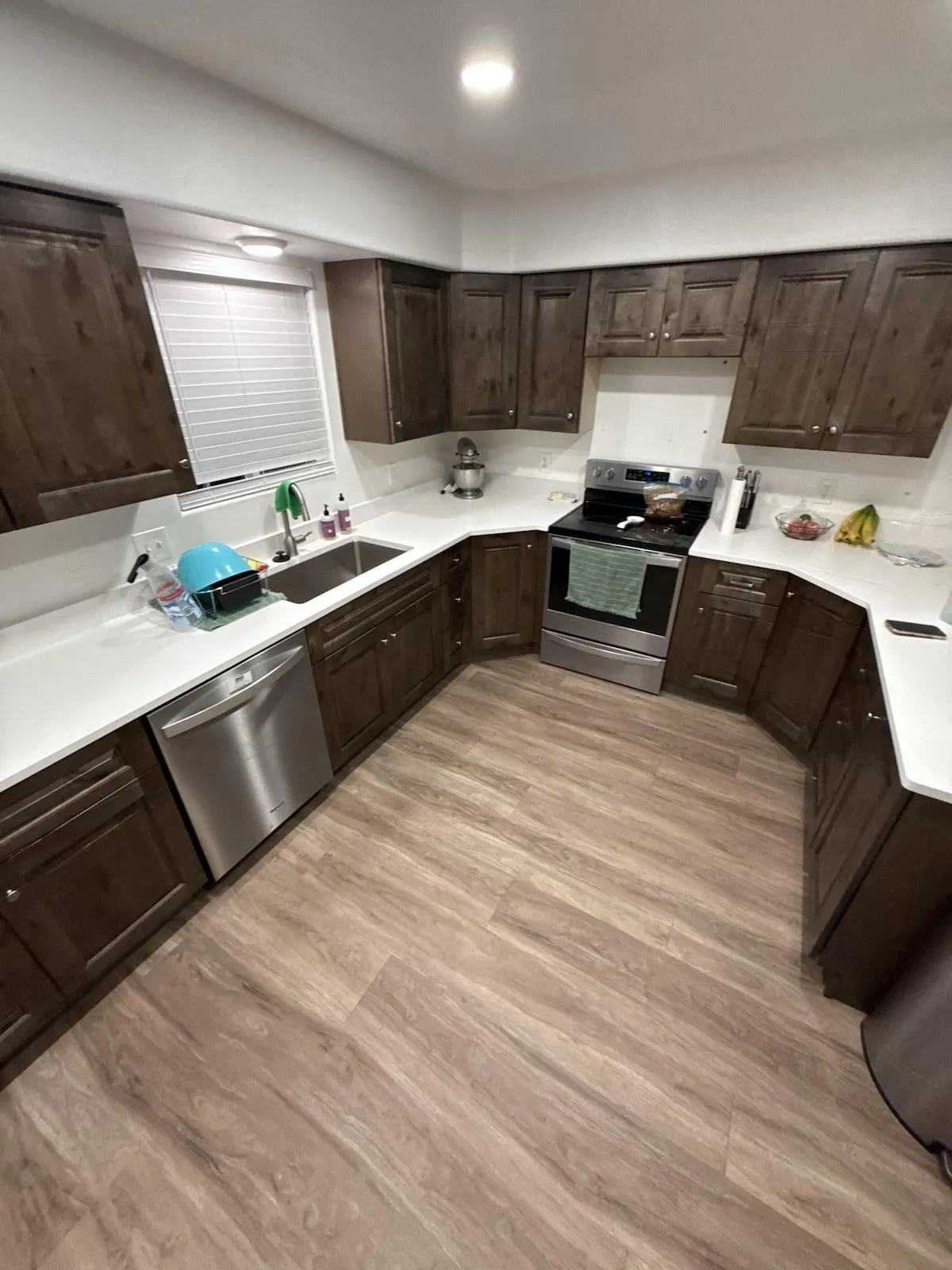 The same space after water damage restoration