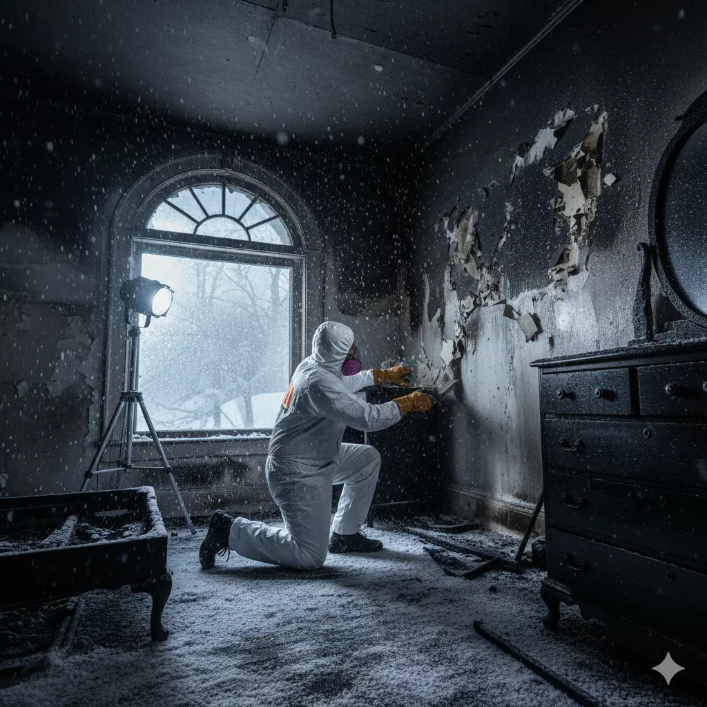 Fire restoration team