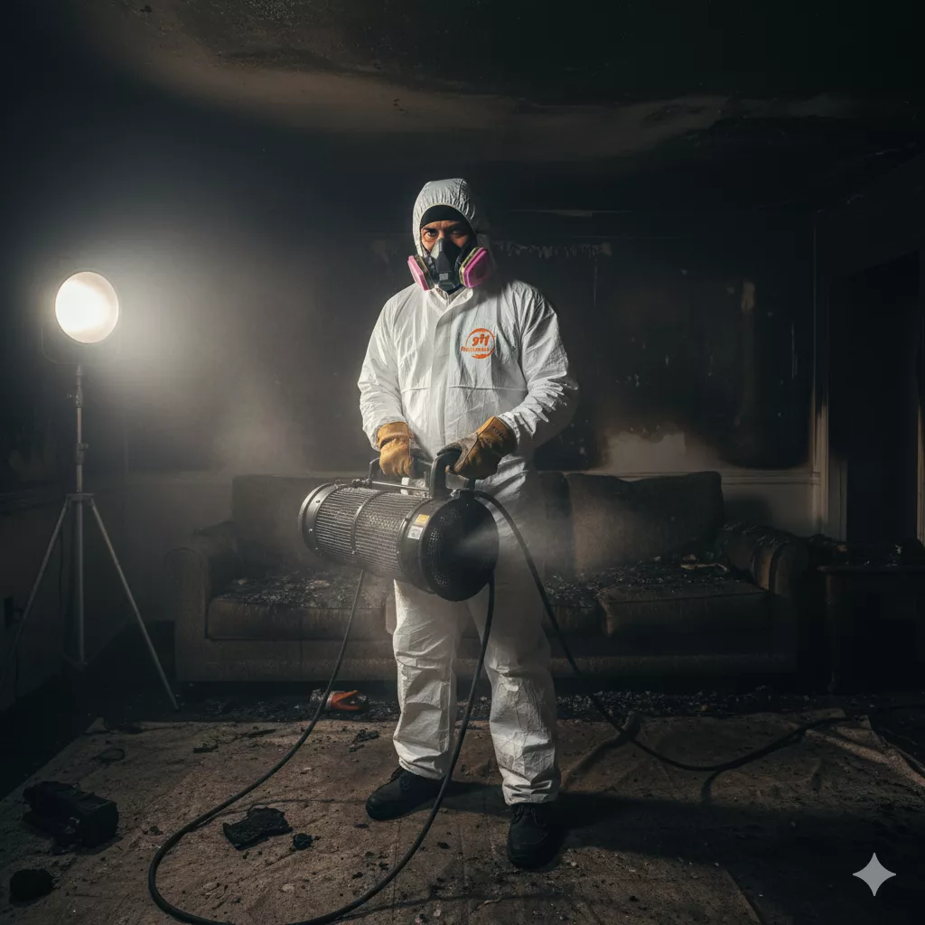 Fire damage restoration